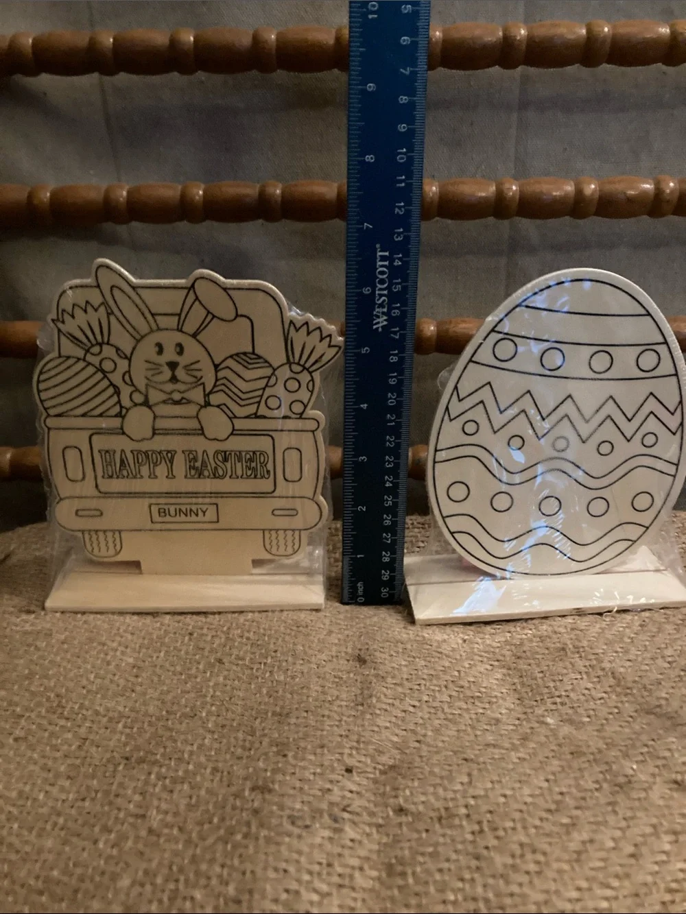Bundle of paintable wood Easter items